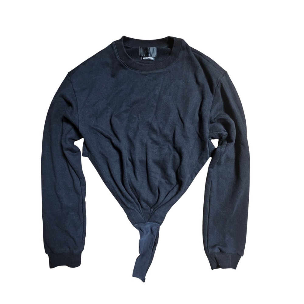 RTA Japanese Fabric Long Sleeve Bodysuit Sweatshirt M Cotton USA Avant Garde